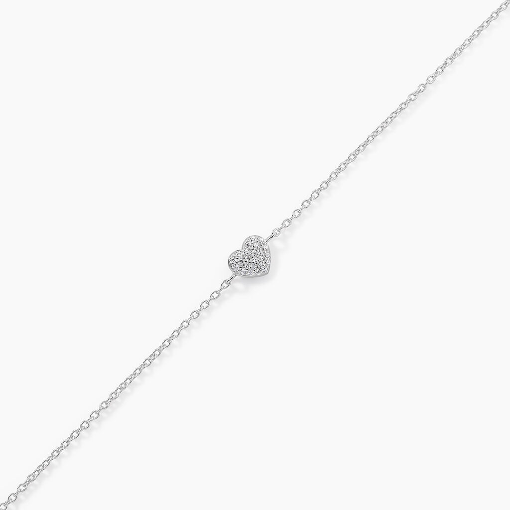 Bracelet Argent Blanc Deep In Love Oxyde De Zirconium - Bracelets Femme | Histoire d&rsquo;Or