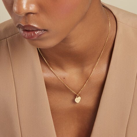Collier Darling Plaqu&eacute; Or Jaune - Colliers Naissance Femme | Histoire d&rsquo;Or