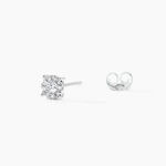 Boucles D'oreilles Puces Artemis Or Blanc Diamant - Clous d'oreilles Femme | Histoire d&rsquo;Or
