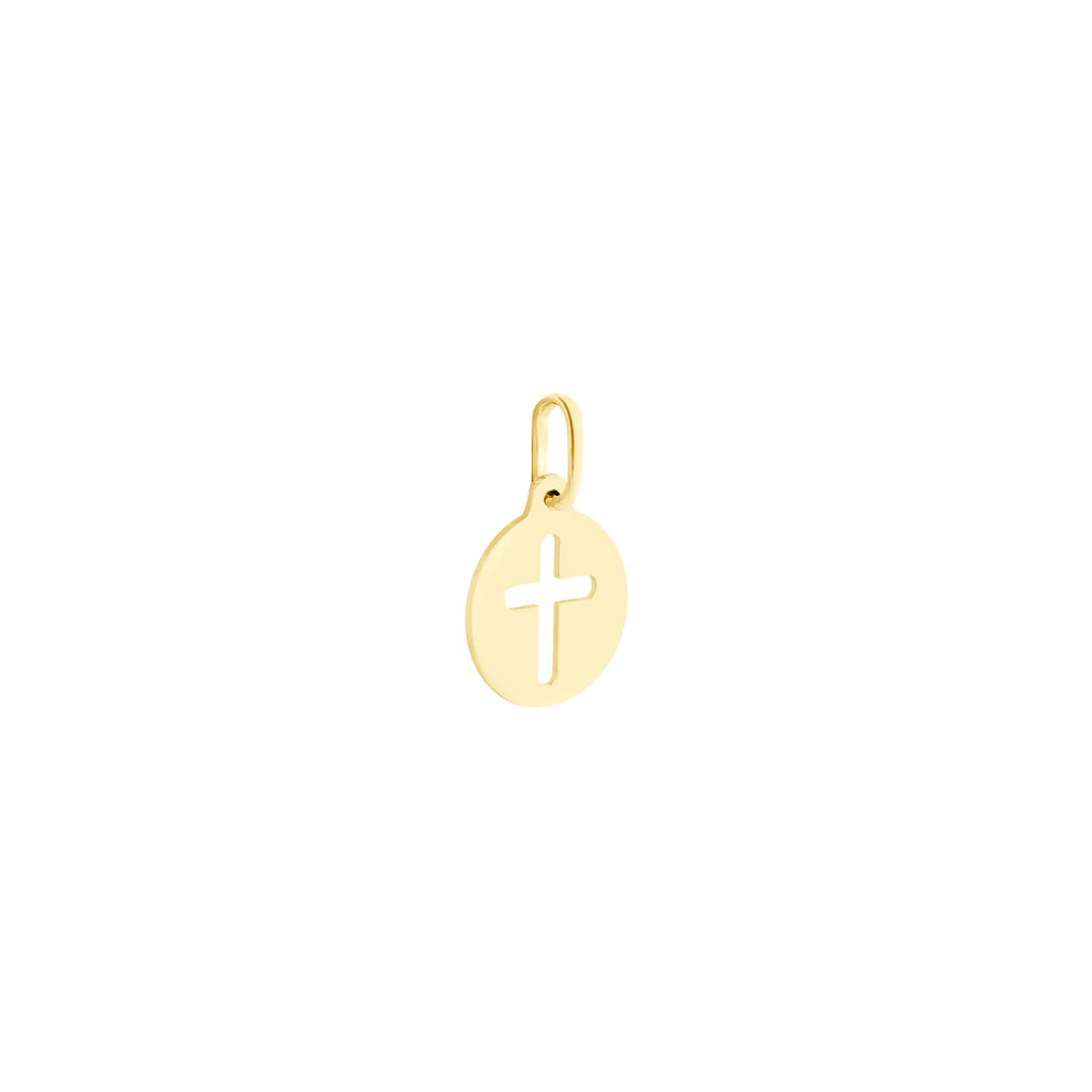 Pendentif Crystin Or Jaune - Pendentifs Baptême Famille | Histoire d’Or