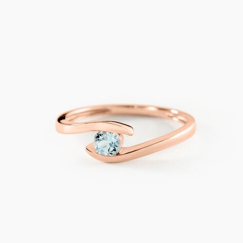 Bague Tiphaine Or Rose Topaze - Bagues solitaires Femme | Histoire d&rsquo;Or