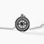 Collier Yoan Acier Blanc - Colliers fantaisie Homme | Histoire d&rsquo;Or