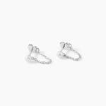 Boucles D'oreilles Pendantes Argent Blanc Leent Perles De Culture - Boucles d'oreilles fantaisie Femme | Histoire d&rsquo;Or