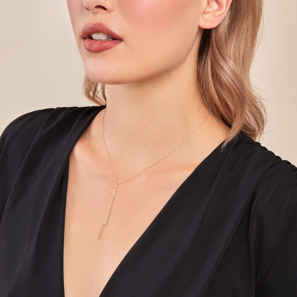 Collier Rain Or Jaune - Colliers doubles et triples chaînes Femme | Histoire d’Or