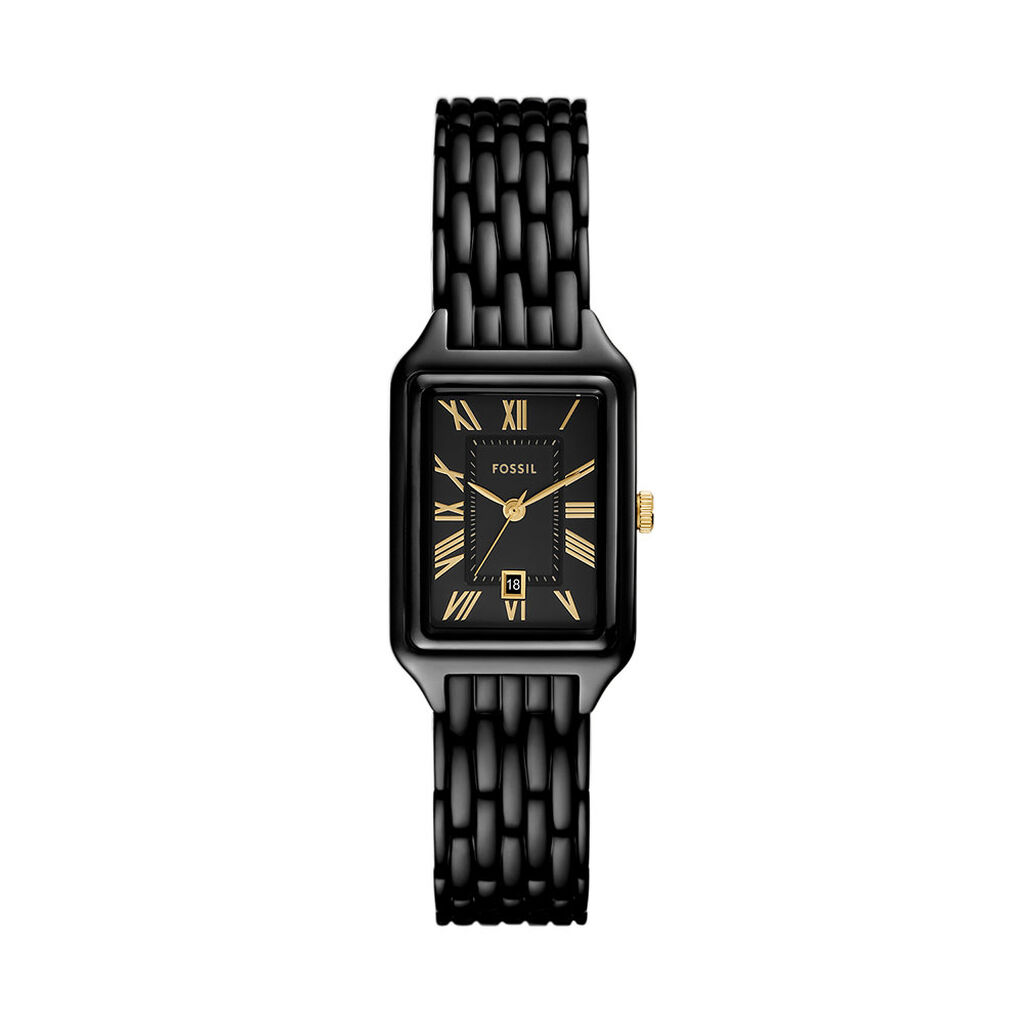 Montre Fossil Raquel Noir - Montres Femme | Histoire d&rsquo;Or
