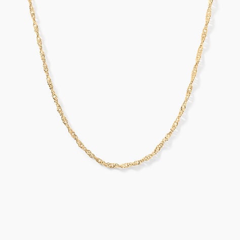 Cha&icirc;ne Abbygail  Maille Singapour Or Jaune - Chaines Femme | Histoire d&rsquo;Or