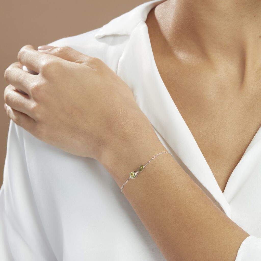 Bracelet Argent Blanc Brenna Oxydes De Zirconium - Bracelets Femme | Histoire d’Or