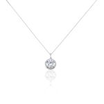 Collier Or Blanc Adil Oxyde De Zirconium - Colliers Femme | Histoire d&rsquo;Or
