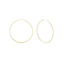 Créoles Muses Or Jaune - Boucles d'oreilles créoles Femme | Histoire d’Or