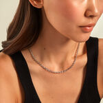 Collier Mia Acier Blanc - Sautoirs Femme | Histoire d&rsquo;Or