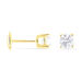 Boucles D'oreilles Puces 4 Griffes Or Jaune Diamant Synthetique - Clous d'oreilles Femme | Histoire d’Or