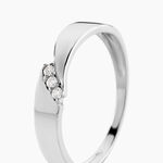 Bague Daphne Or Blanc Diamant - Bagues avec pierre Femme | Histoire d&rsquo;Or