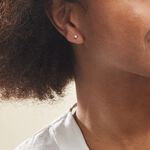 Boucles D'oreilles Puces Aphrodite Or Blanc Diamant - Clous d'oreilles Famille | Histoire d&rsquo;Or