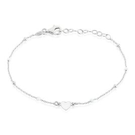 Bracelet Argent Blanc Augustine - Bracelets Coeur Femme | Histoire d’Or