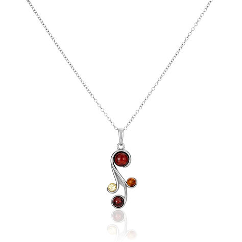 Collier Rislane Argent Blanc Ambre - Colliers fantaisie Femme | Histoire d’Or