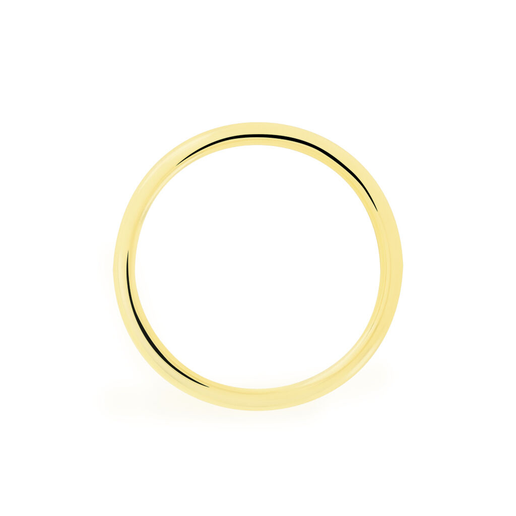 Alliance Sirona Demi Jonc Confort Or Blanc - Alliances Femme | Histoire d’Or