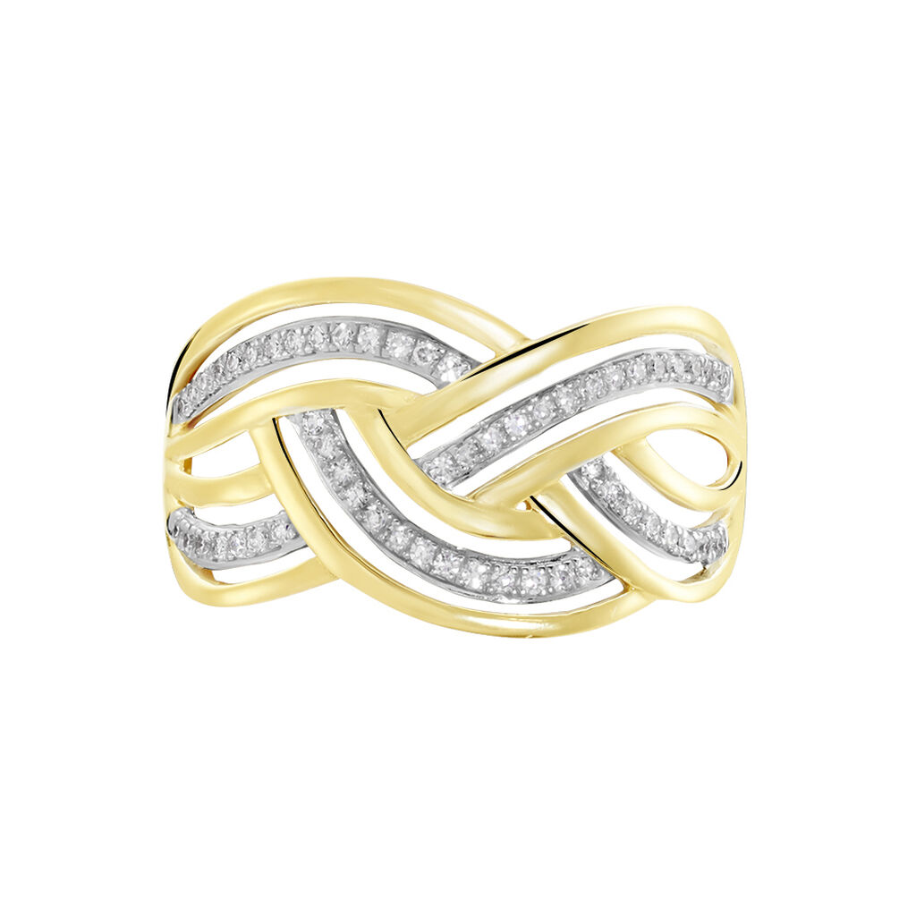 Bague Leopoldine Or Jaune Diamant - Bagues avec pierre Femme | Histoire d’Or