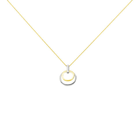 Collier Or Bicolore Blanc Et Jaune Eloisia Diamants - Colliers Femme | Histoire d’Or