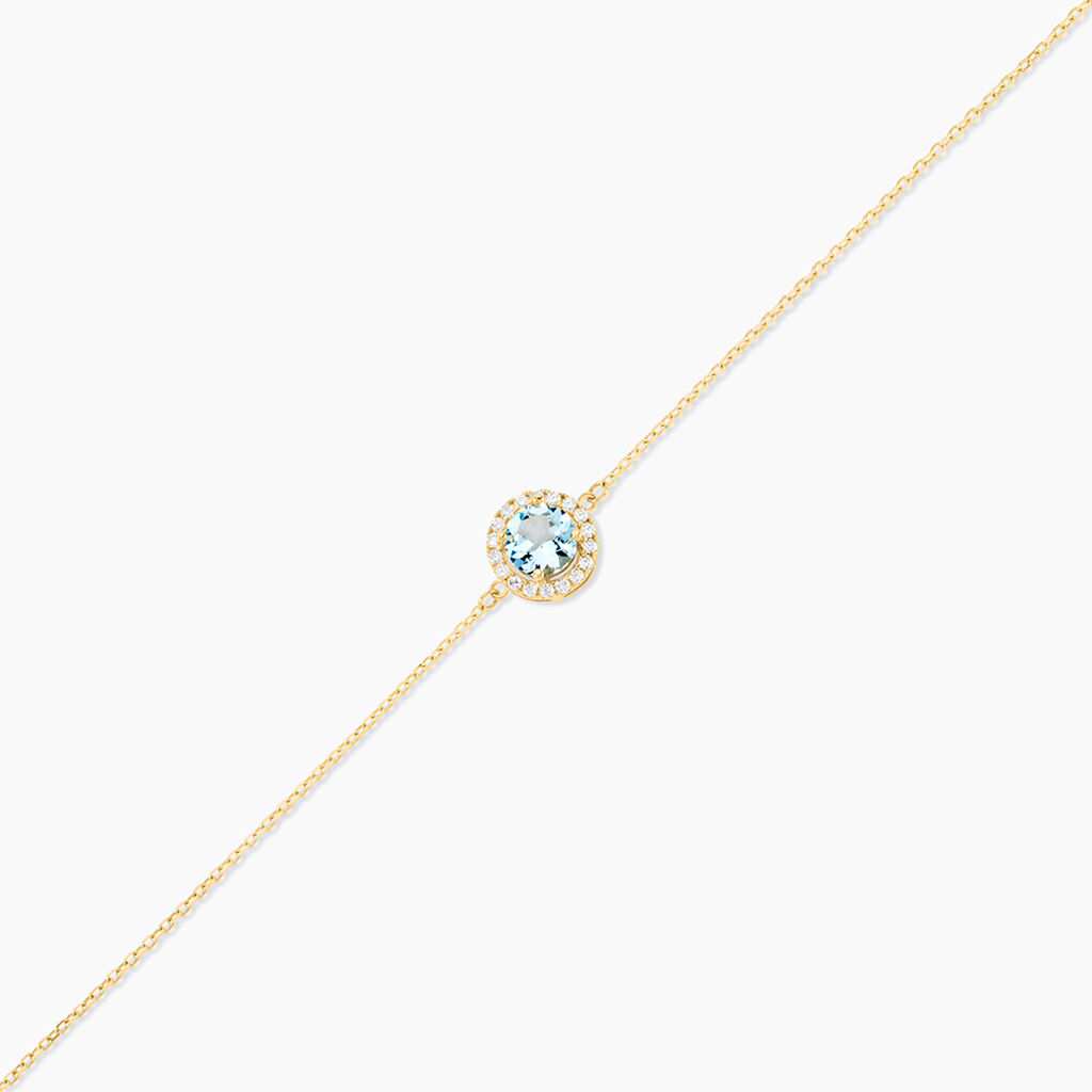 Bracelet Munira Or Jaune Topaze Oxyde De Zirconium - Bracelets Femme | Histoire d&rsquo;Or