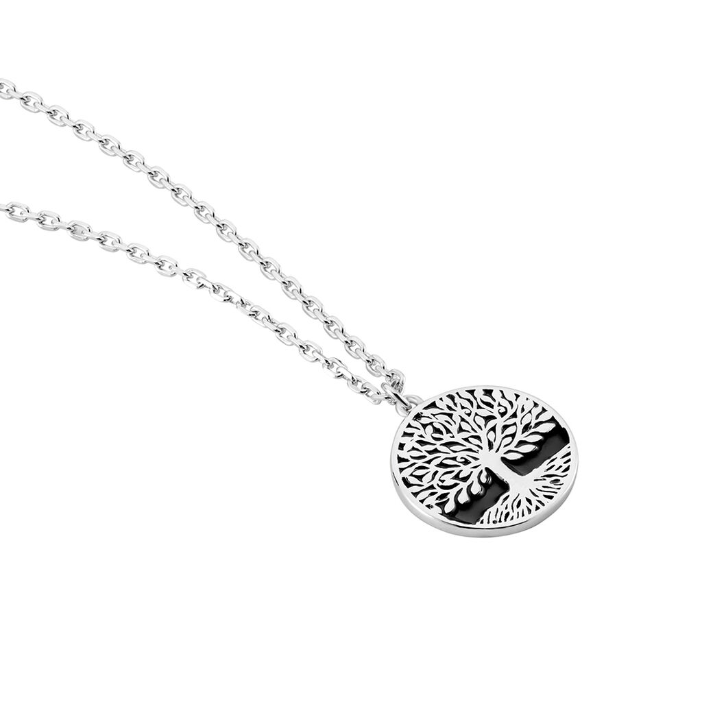Collier Maximiliano Argent Blanc - Colliers Homme | Histoire d’Or