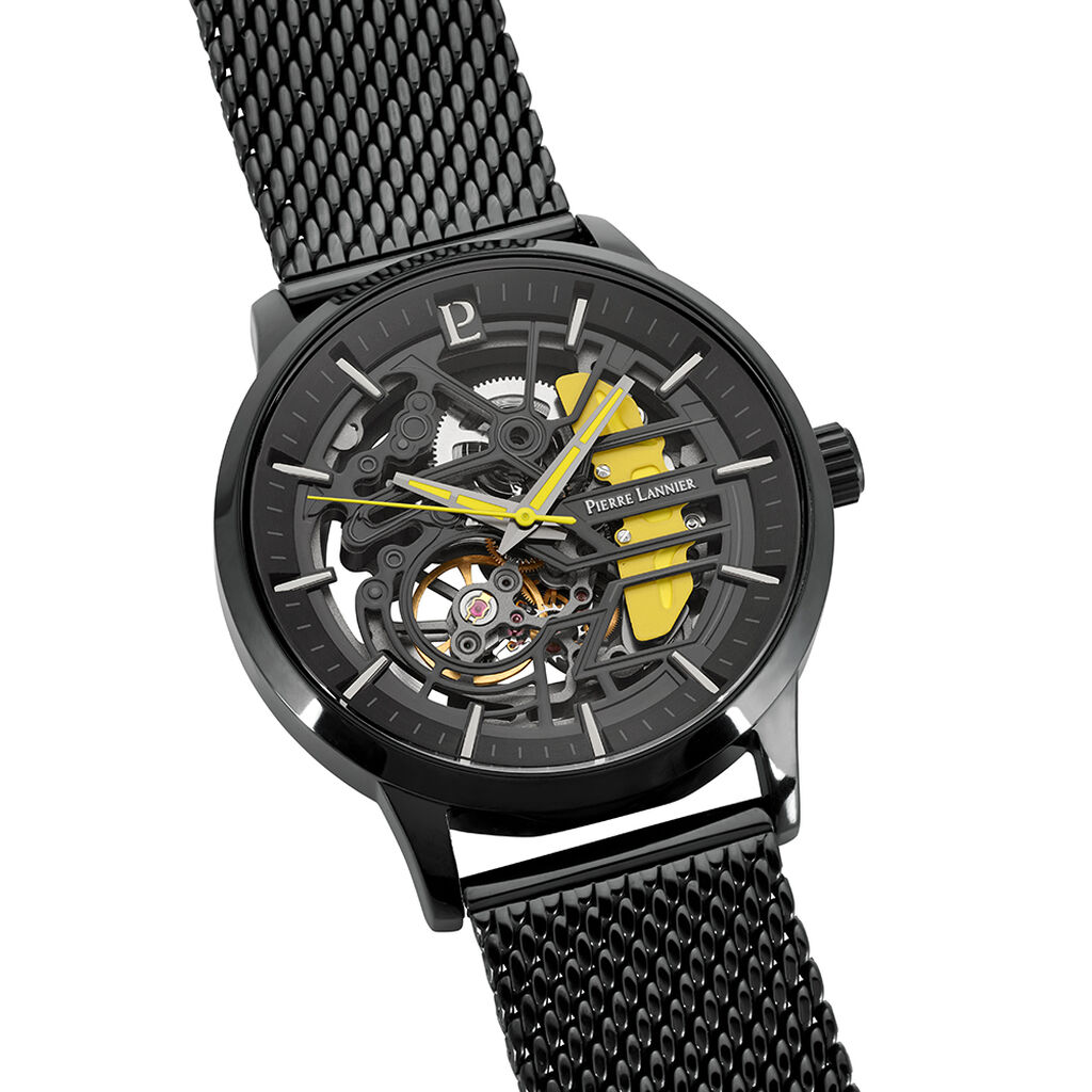 Montre Pierre Lannier Paddock Noir - Montres Homme | Histoire d&rsquo;Or