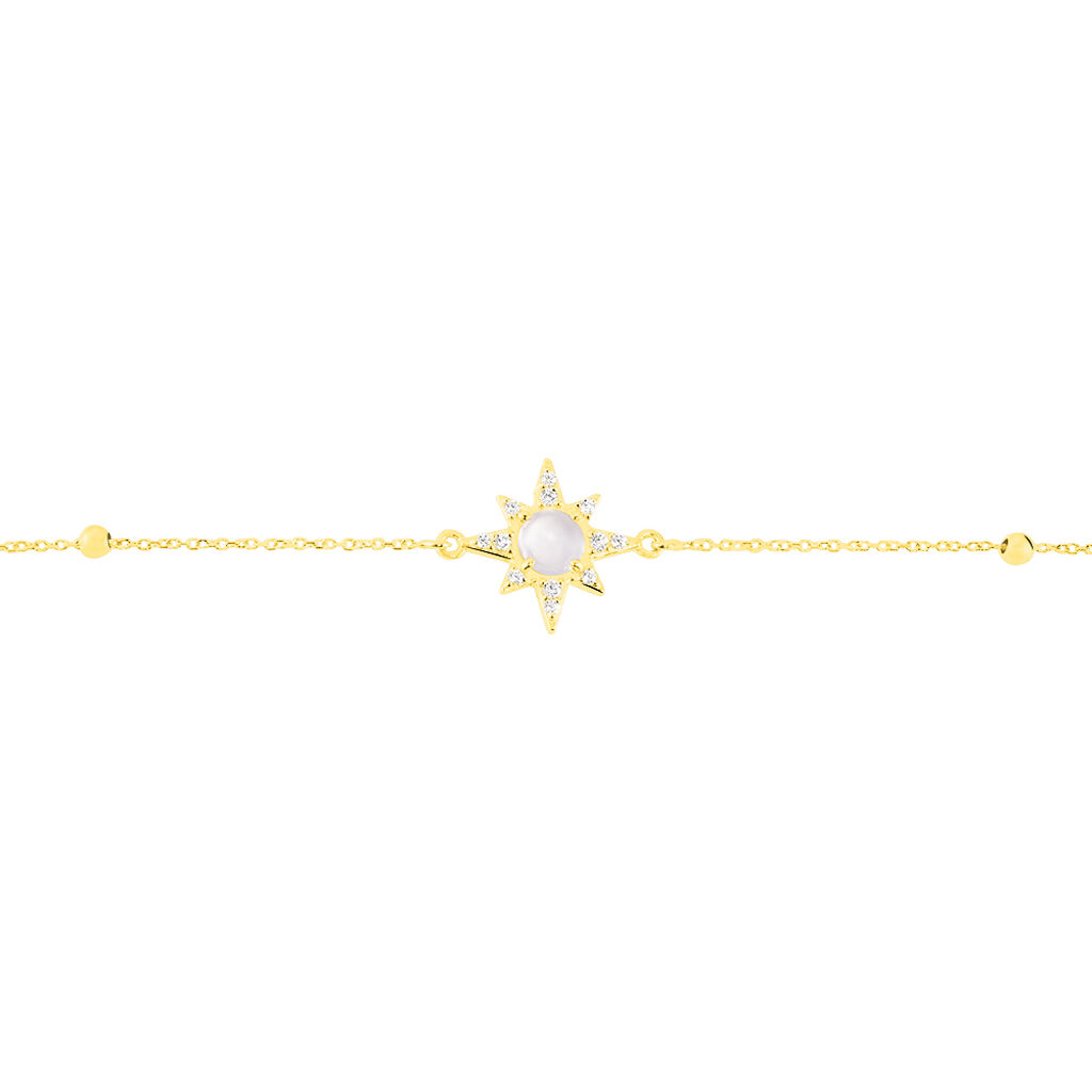 Bracelet Terry Or Jaune Calcedoine Et Oxyde De Zirconium - Bracelets Femme | Histoire d’Or