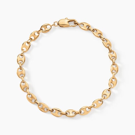 Bracelet William Plaqu&eacute; Or Jaune - Bracelets cha&icirc;ne Homme | Histoire d&rsquo;Or