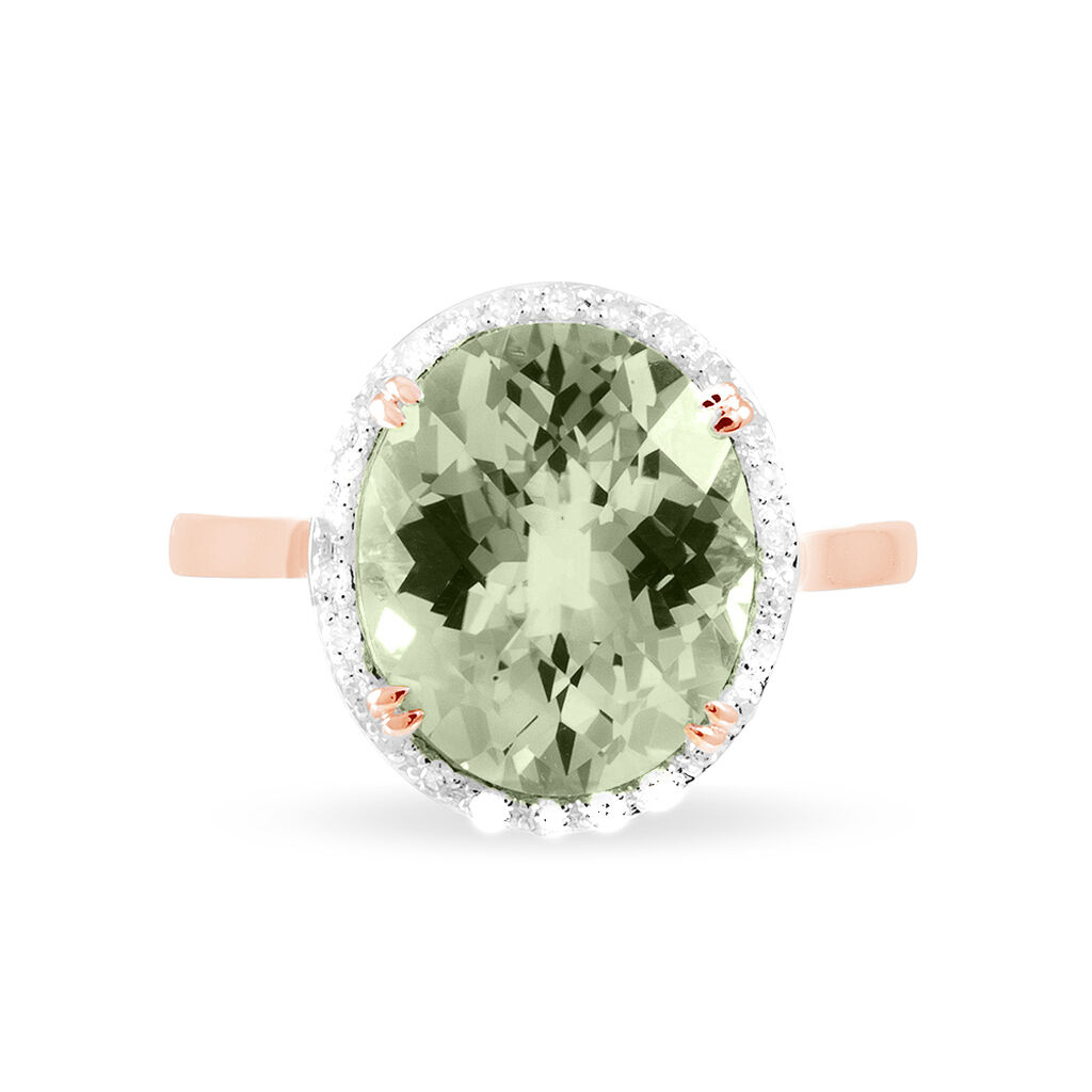 Bague Anna Or Rose Amethyste Et Diamant - Bagues solitaires Femme | Histoire d’Or