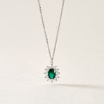 Collier Perez Argent Blanc Oxyde De Zirconium - Colliers fantaisie Femme | Histoire d&rsquo;Or