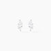 Boucles D'oreilles Puces Winter Sweetness Argent Blanc Oxyde - Boucles d'oreilles fantaisie Femme | Histoire d’Or