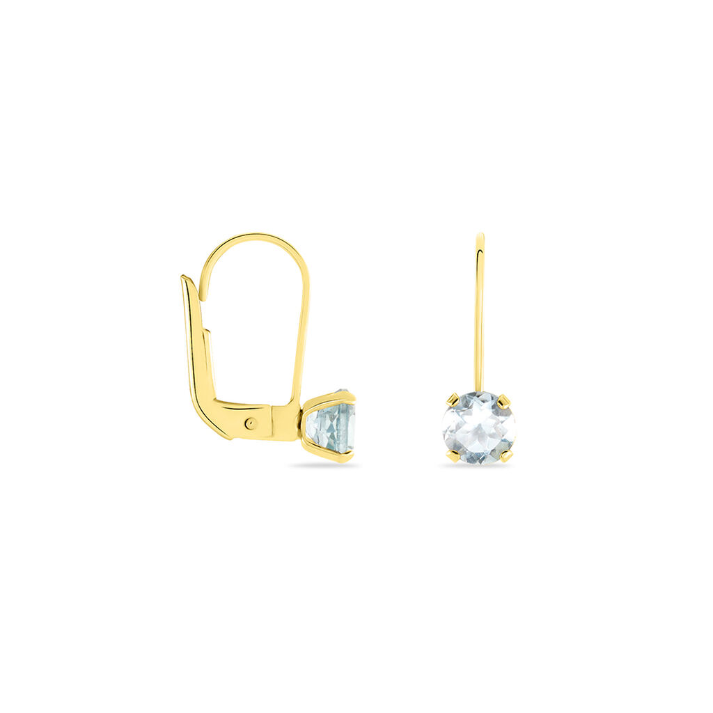 Boucles D'oreilles Pendantes Or Jaune Zoe Topaze - Boucles d'oreilles pendantes Femme | Histoire d’Or