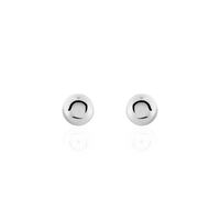 Boucles D'oreilles Puces Fidelia Boule Or Blanc