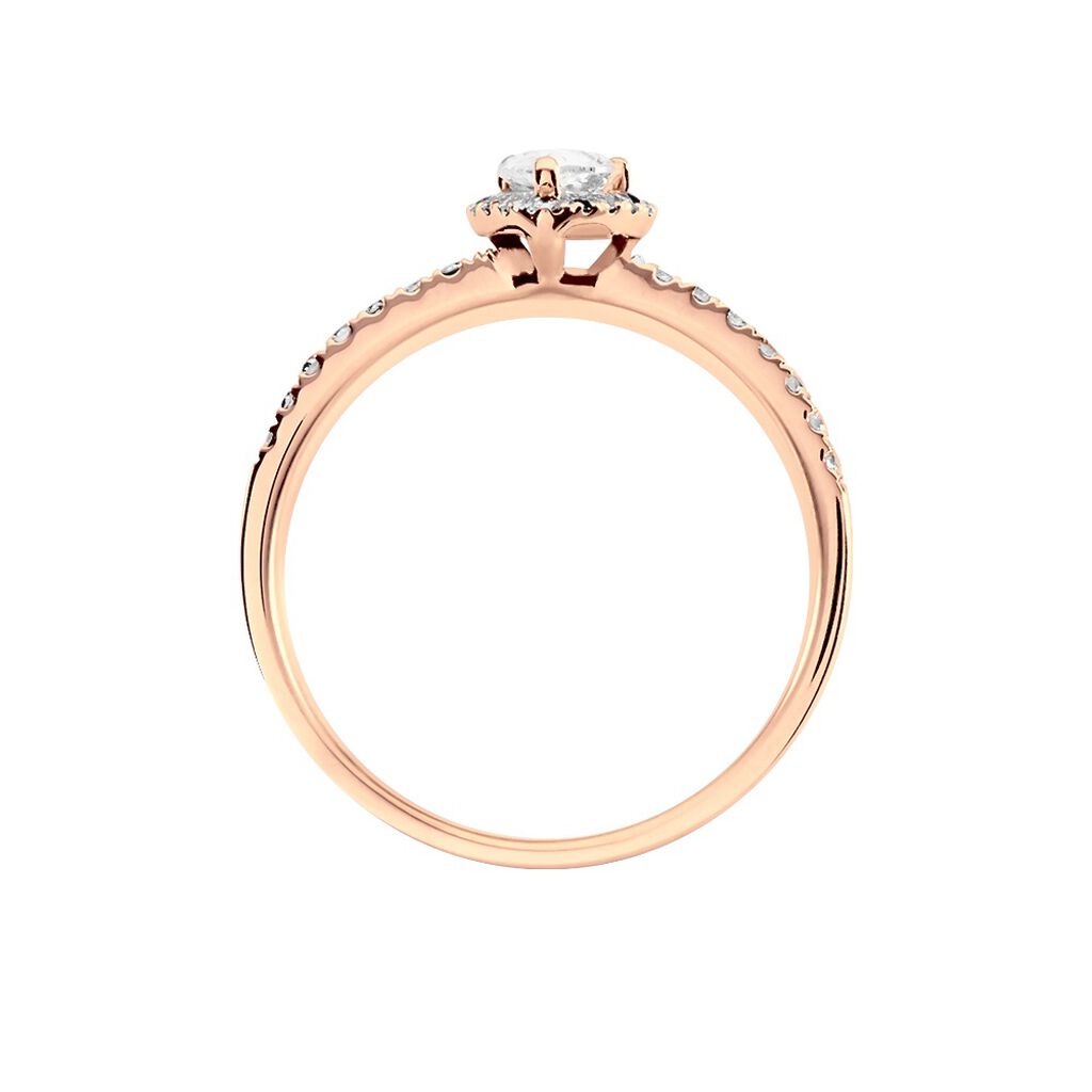 Bague Solitaire Tatiana Or Rose Diamant - Bagues solitaires Femme | Histoire d&rsquo;Or