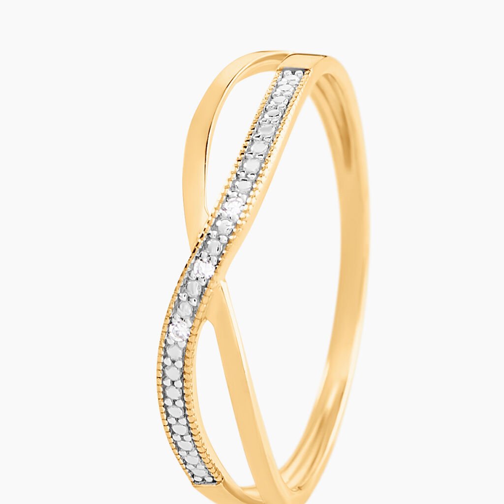 Bague Gavriil Or Jaune Diamant - Bagues avec pierre Femme | Histoire d’Or