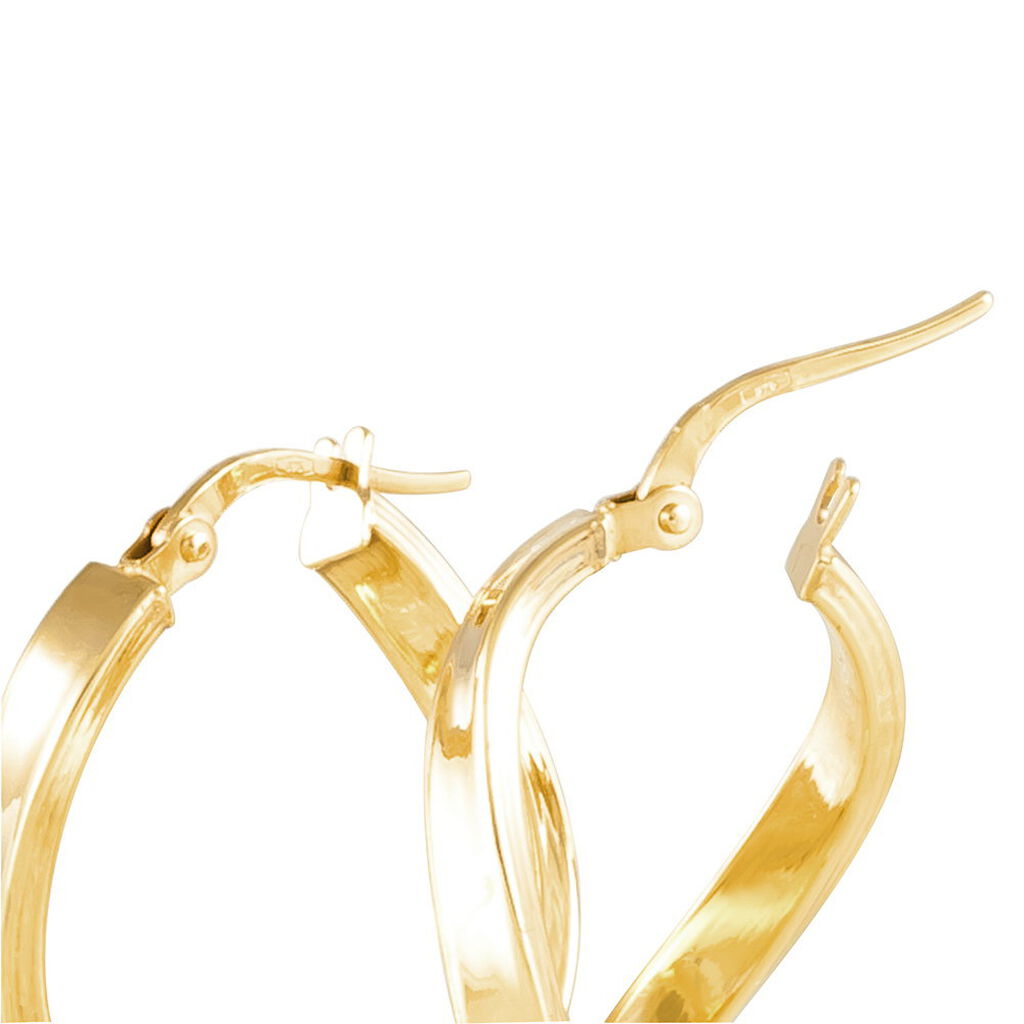Créoles Silla Or Jaune - Boucles d'oreilles créoles Femme | Histoire d’Or