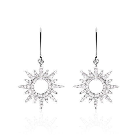 Boucles D'oreilles Pendantes Anaiz Argent  Oxyde De Zirconium - Boucles d'oreilles fantaisie Femme | Histoire d’Or
