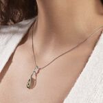 Collier Argent Blanc Odilon Ambre - Colliers fantaisie Femme | Histoire d&rsquo;Or
