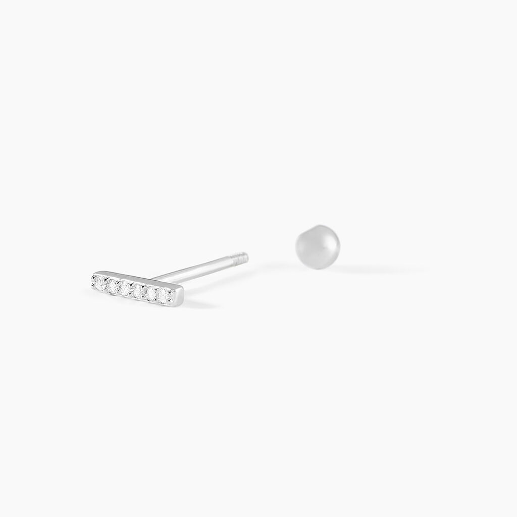 Piercing D'oreille Unitaire Argent Percival Oxyde De Zirconium - Bijoux Femme | Histoire d’Or