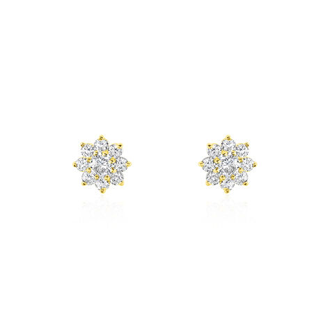 Boucles D'oreilles Or Jaune Darice Oxydes - Boucles d'oreilles pendantes Femme | Histoire d&rsquo;Or