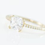 Bague Solitaire Or Jaune Beline Oxyde De Zirconium - Bagues solitaires Femme | Histoire d&rsquo;Or