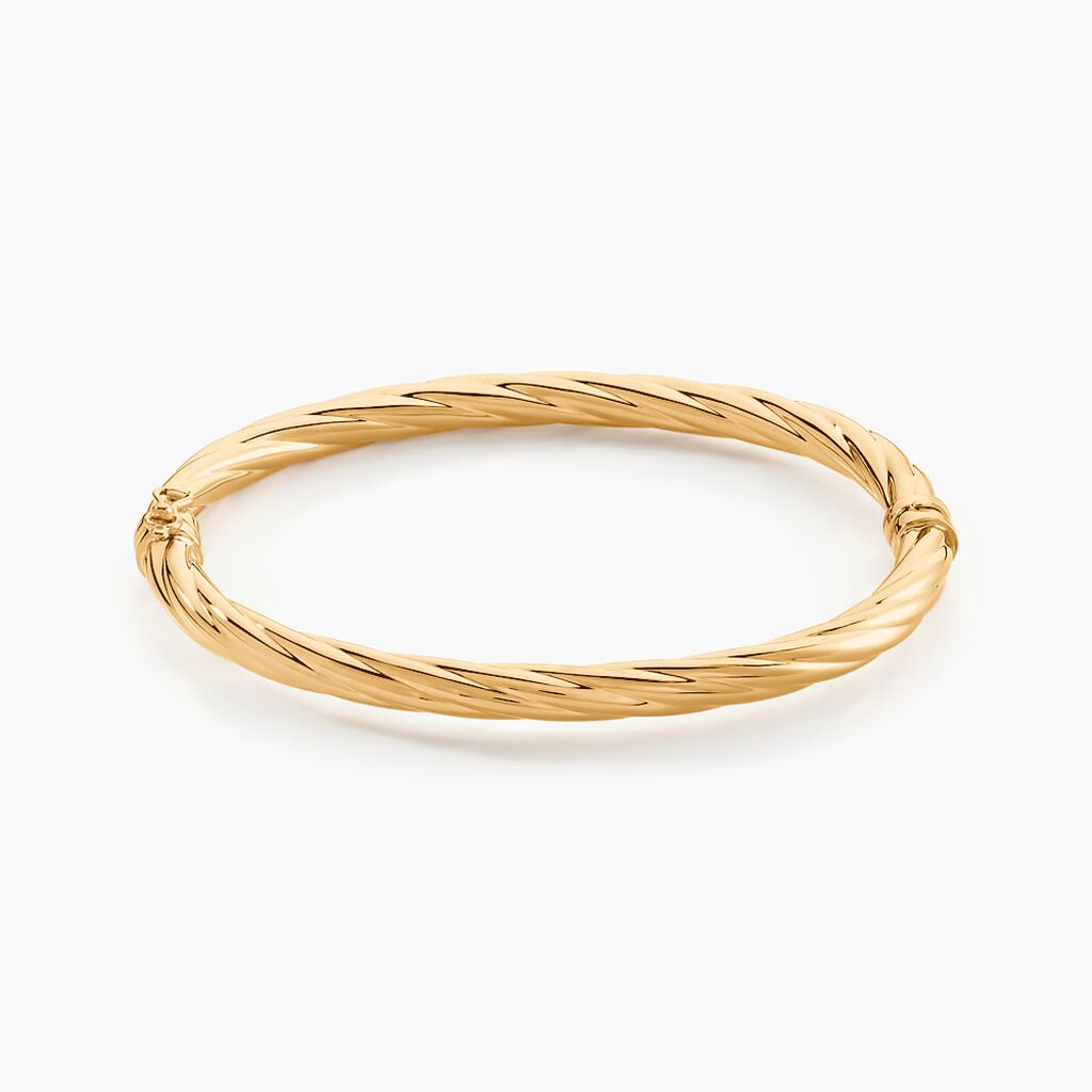 Jonc Dezia Or Jaune - Bracelets joncs Femme | Histoire d’Or