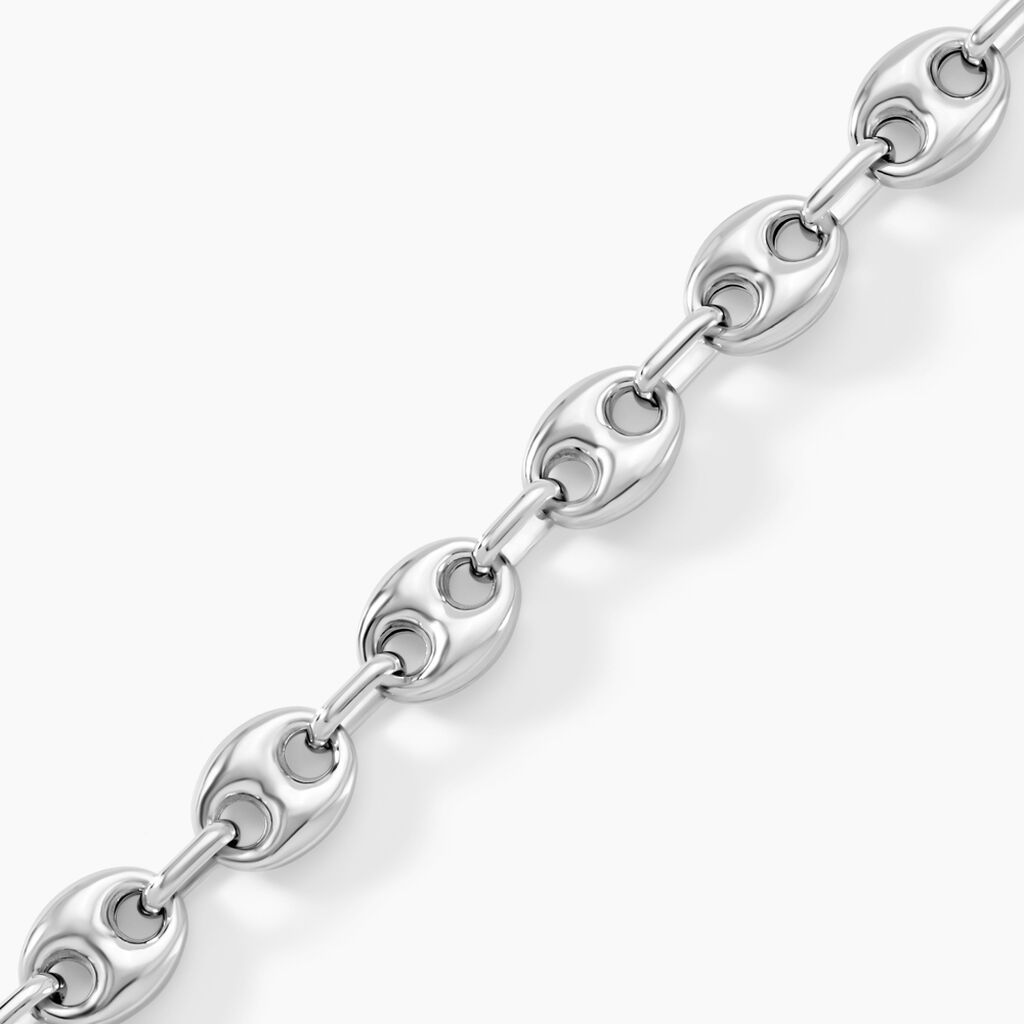 Bracelet Carrus Argent Blanc - Bracelets chaîne Homme | Histoire d’Or