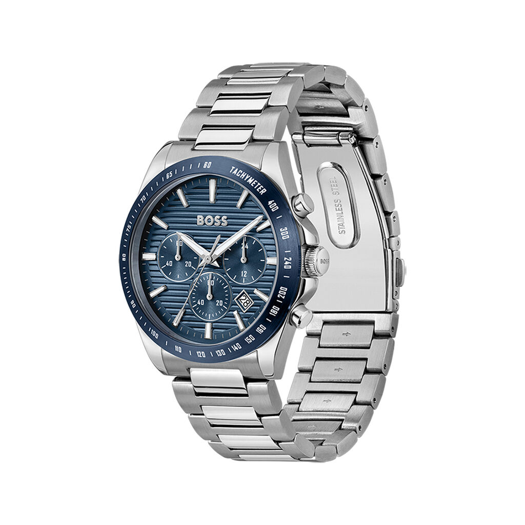 Montre Boss Strike Chrono Bleu - Montres Homme | Histoire d’Or