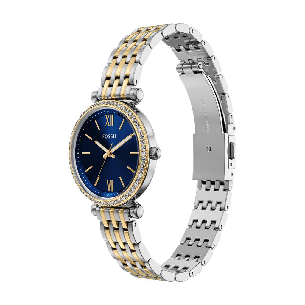 Montre Fossil Carlie Mini Bleu - Montres Femme | Histoire d&rsquo;Or