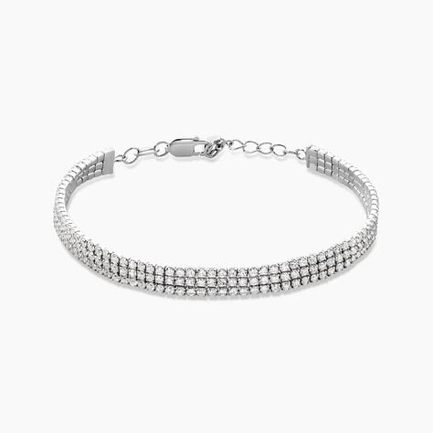 Bracelet Anthia Argent Blanc Oxyde De Zirconium - Bracelets Femme | Histoire d&rsquo;Or