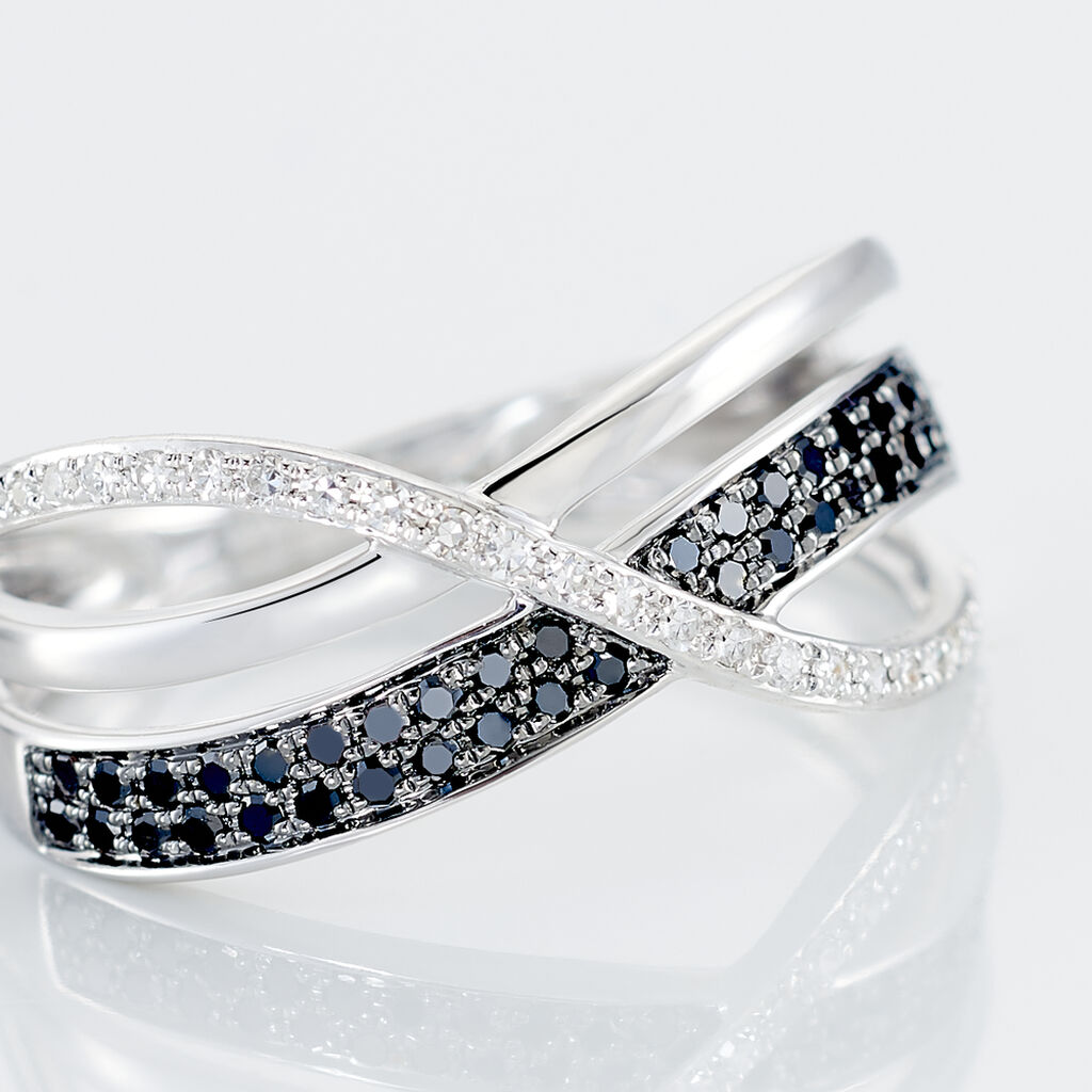 Bague Emilie Or Blanc Diamant - Bagues avec pierre Femme | Histoire d&rsquo;Or