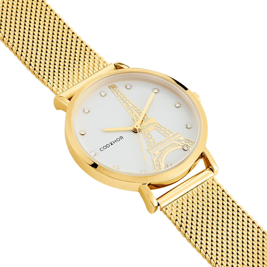 Montre Codhor Monument Blanc - F&ecirc;te des m&egrave;res Femme | Histoire d&rsquo;Or