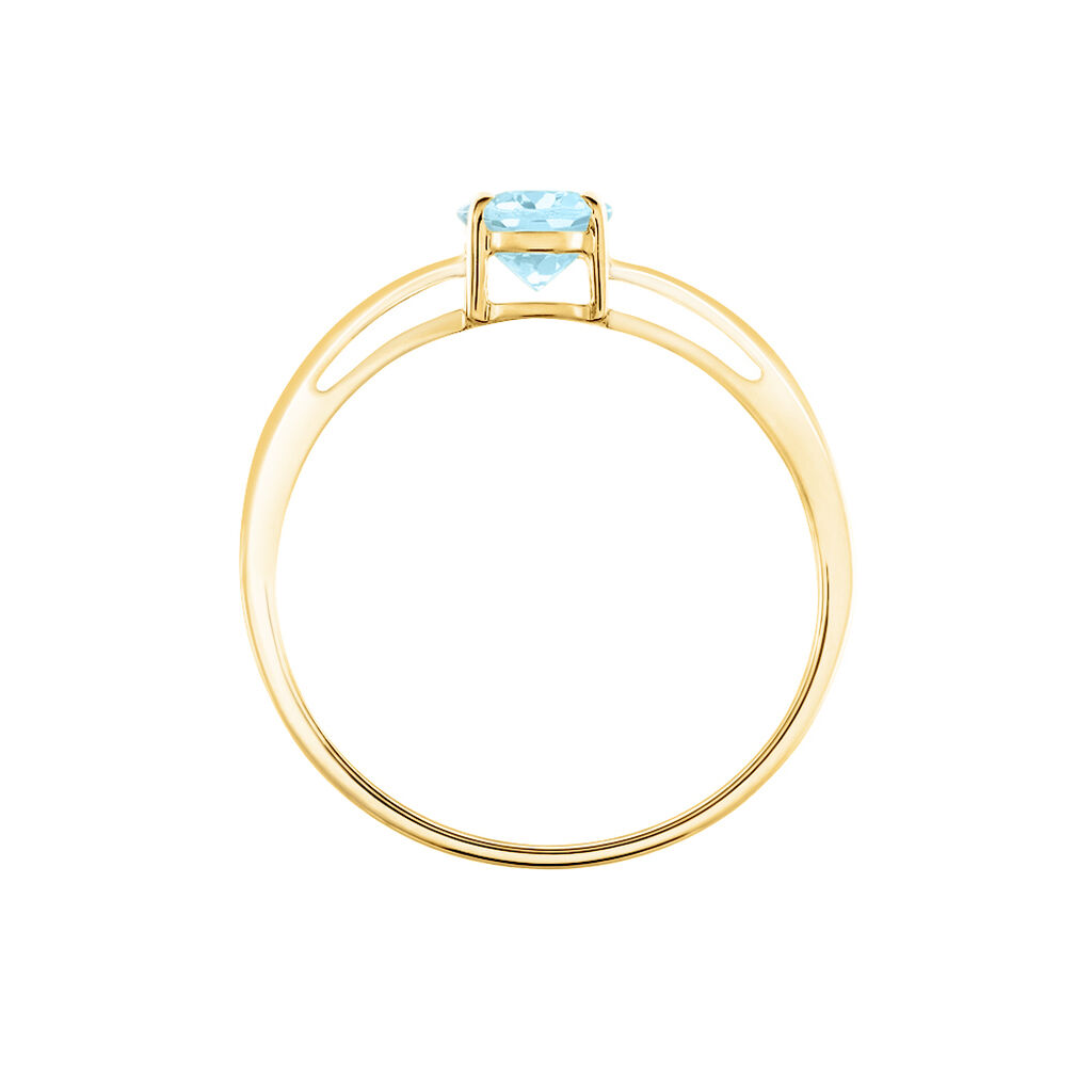 Bague Solitaire Arzula Or Jaune Topaze - Bagues solitaires Femme | Histoire d&rsquo;Or