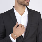 Bracelet Danae Plaquette Or Bicolore - Bracelets cha&icirc;ne Homme | Histoire d&rsquo;Or