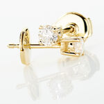 Boucles D'oreilles Puces Victoria Or Jaune Diamant - Clous d'oreilles Femme | Histoire d&rsquo;Or